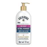 Gold Bond Age Renew Retinol Overnight Body & Face Lotion, With Retinol & Peptide Complex, 13 oz. - Showlu Well Nation Store